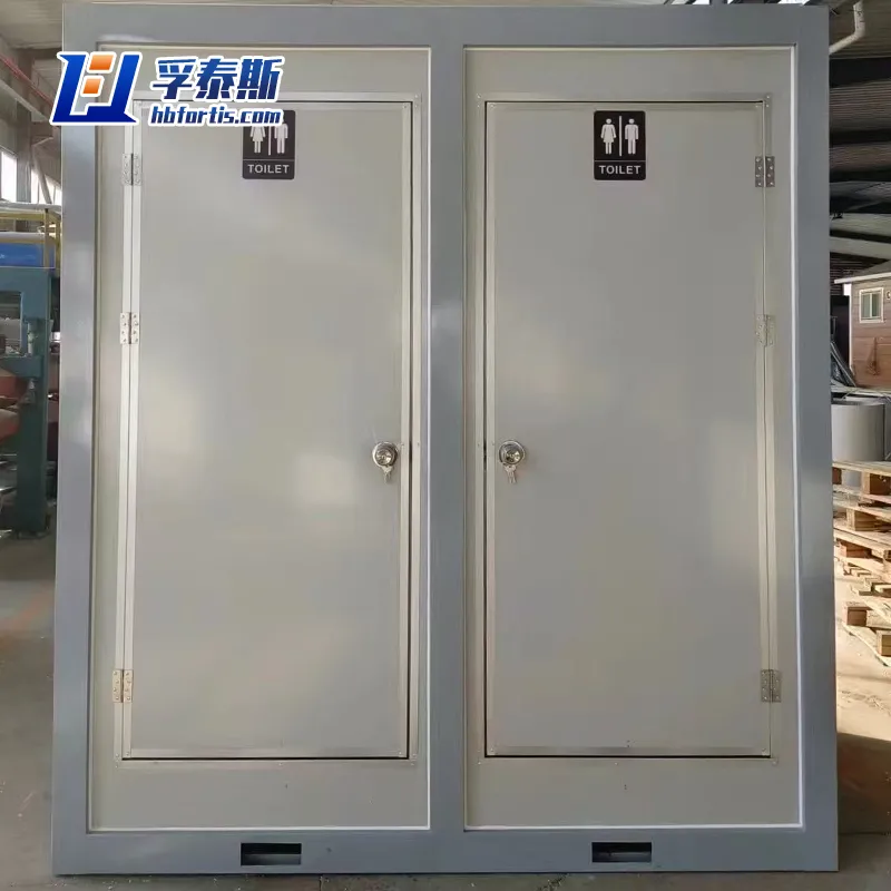 مرحاض متنقل متعدد الوحدات هيكل فولاذي مرحاض الجلوس MTM-3