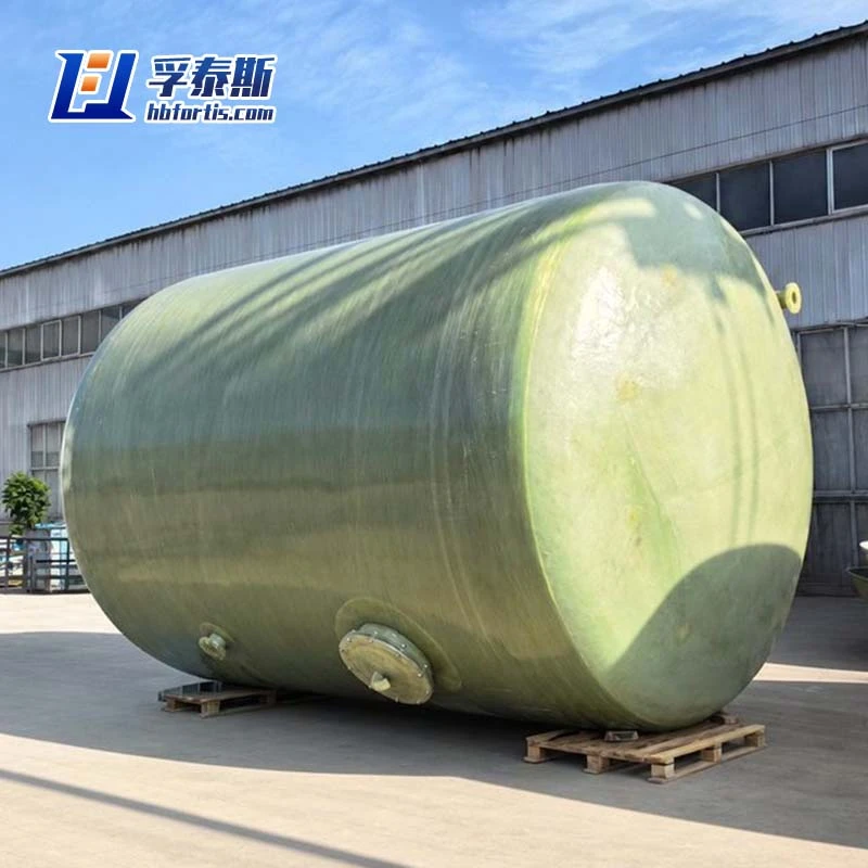 FRP Horizontal Storage Tank &ndash; Chemical Plant & Water Treatment Export Supplier